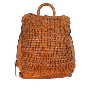 VILENCA Holland Emilia $711 Intrecciato Woven Leather Backpack - NWOT